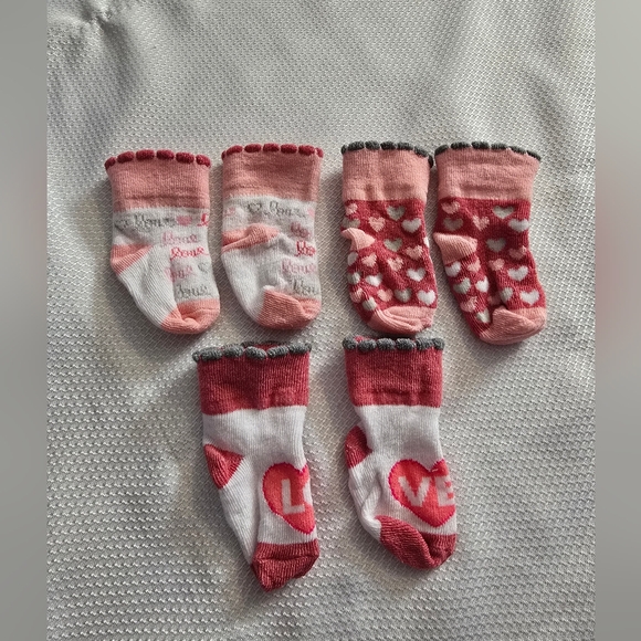 Other - ♥️50% Off! 3 Valentine Baby Socks